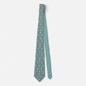 Mint Geo Hexagon & Charcoal Triangle Tie Krawatte (Vorderseite)