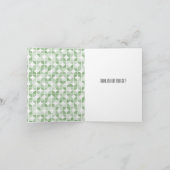 Mint Geometric Abstrakt Vielen Dank Dankeskarte (Innenseite)