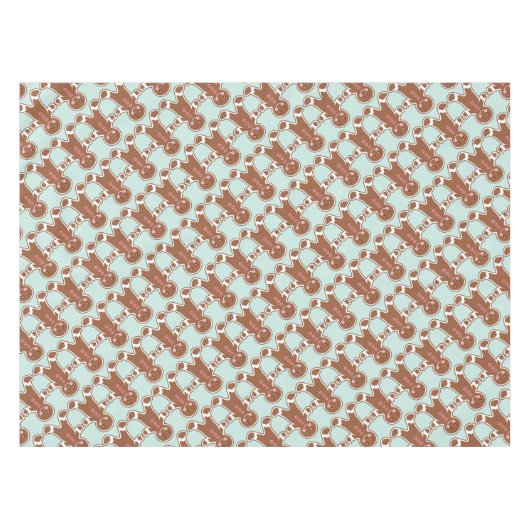 Mint Gingerbrot Boys Tablecloth Tischdecke (Vorderseite (Horizontal))