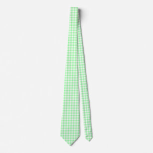 Mint Gingham Krawatte
