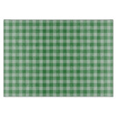 Mint Gingham Stripes Schneidebrett (Vorderseite)