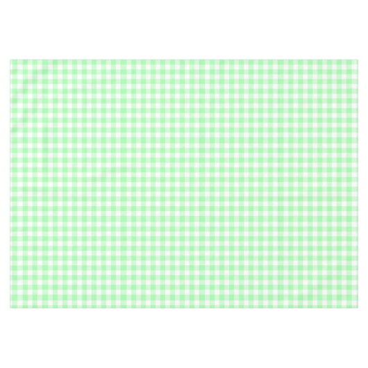 Mint Gingham Tischdecke (Vorderseite (Horizontal))