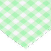 Mint Gingham Tischdecke (Schrägansicht)