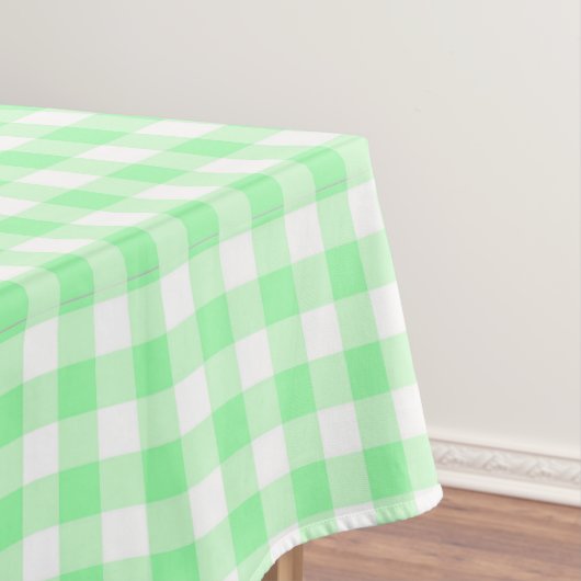 Mint Gingham Tischdecke (Beispiel)