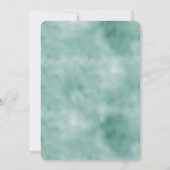 Mint Glam Glitzer Glitz Einladung (Rückseite)