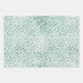 Mint Glam Glitzer Glitz Geschenkpapier Set (Vorderseite 3)