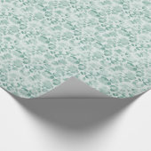 Mint Glam Leopard Print Geschenkpapier (Ecke)