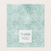 Mint Glam Leopard Print Vielen Dank (Außenseite Aufgefaltet)