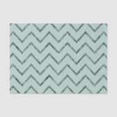 Mint Glam Zickzack Zigzag Streifen Seidenpapier (Vorderseite)
