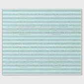 Mint-Glitzer-Effekt Stripmuster Geschenkpapier (Flach)