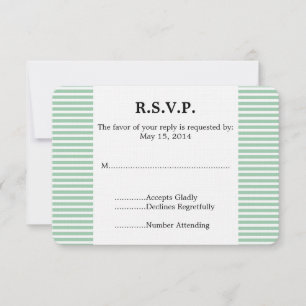 Mint Glitzer Nautical Anchor Wedding RSVP