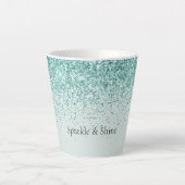Mint Glitzer Sparkle Milchtasse (Vorderseite)
