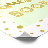 Mint Gold Confetti Gästebuch Hochzeit (Ecke)