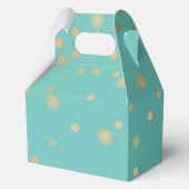 Mint Gold Confetti Geschenkschachtel (Vorderseite)