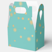 Mint Gold Confetti Geschenkschachtel (Offen)