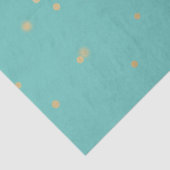 Mint Gold Confetti Seidenpapier (Detail)