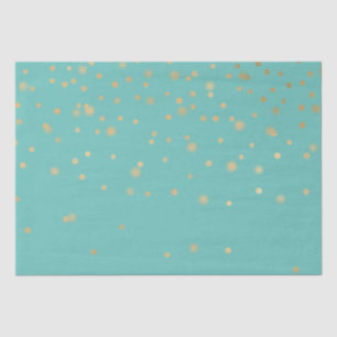 Mint Gold Confetti Seidenpapier
