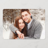 Mint Gold Confetti Wedding Foto Save the Date (Rückseite)