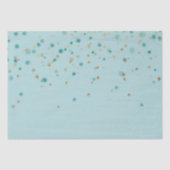 Mint Gold Glam Confetti Seidenpapier (Vorderseite)