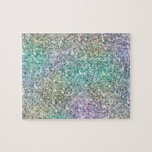 Mint Gold Lila Glitzer Puzzle (Horizontal)