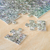 Mint Gold Lila Glitzer Puzzle (Seite)