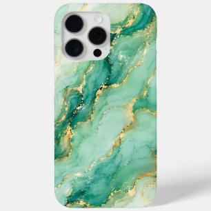 Mint & Gold Marmor Luxus Case-Mate iPhone Hülle