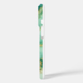 Mint & Gold Marmor Luxus Case-Mate iPhone Hülle (Rückseite / Links)