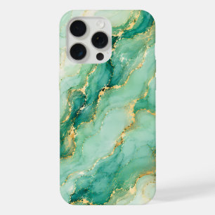 MINT & GOLD MARMOR LUXUS iPhone 15 PRO MAX HÜLLE