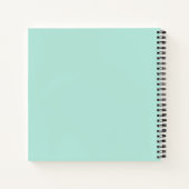 Mint Gold | Personalisiertes SpiralNotebook Notizblock (Rückseite)