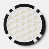 Mint Gold Wimpern Pokerchips (Rückseite)