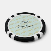 Mint Gold Wimpern Pokerchips (Einzeln)