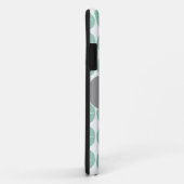 Mint & Gray Trendy Patterns Monogramm iPhone 5 Case-Mate iPhone Hülle (Hinten/Rechts)