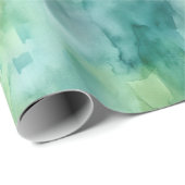 Mint Green Abstract Christmas Geschenkpapier (Rolleneckpunkt)