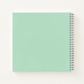 Mint Green Aesthetic Spiral Notebook Notizblock (Rückseite)