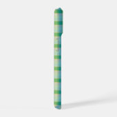 Mint Green and Blue Plaid Phone Case iPhone 15 Hülle (Rechte Seite)