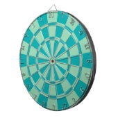 Mint Green And Teal Dartscheibe (Vorderseite rechts)