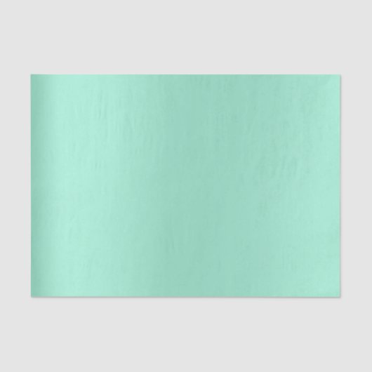 Mint Green Aqua Tiffany Metallic Seidenpapier (Vorderseite)