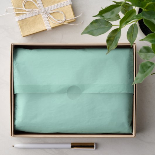 Mint Green Aqua Tiffany Metallic Seidenpapier (Geschenk)