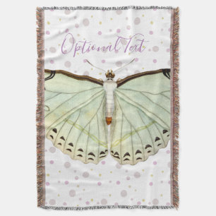 Mint Green Beauty Butterfly Decke