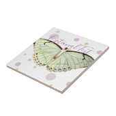 Mint Green Beauty Butterfly Fliese (Seite)