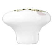 Mint Green Beauty Butterfly Keramikknauf (Seitenansicht)