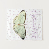 Mint Green Beauty Butterfly Wandteppich (Vorderseite (Horizontal))