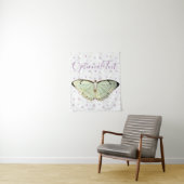 Mint Green Beauty Butterfly Wandteppich (Beispiel)