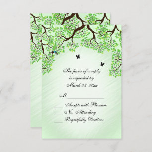 Mint Green Bicycle Thema Hochzeit RSVP