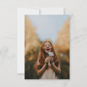 Mint Green Blue Cross erste Kommune Einladung (Rückseite)