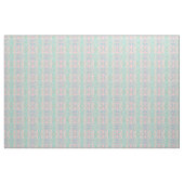 Mint Green Blue Pink Retro Nouveau Mosaik Muster Stoff (Fat Quarter (45,7 x 55,9 cm))