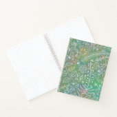 Mint Green Boho Batik Botanicals Beautiful Notizblock (Innenseite)