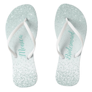 Mint Green Bridesmaid Hochzeit Flip Flops Badesandalen