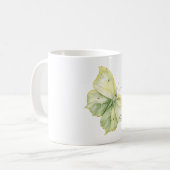 Mint Green Butterfly Believe Kaffeetasse (Vorderseite Links)