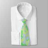 Mint Green Camouflage in Light Olive und Soft Grau Krawatte (Gebunden)